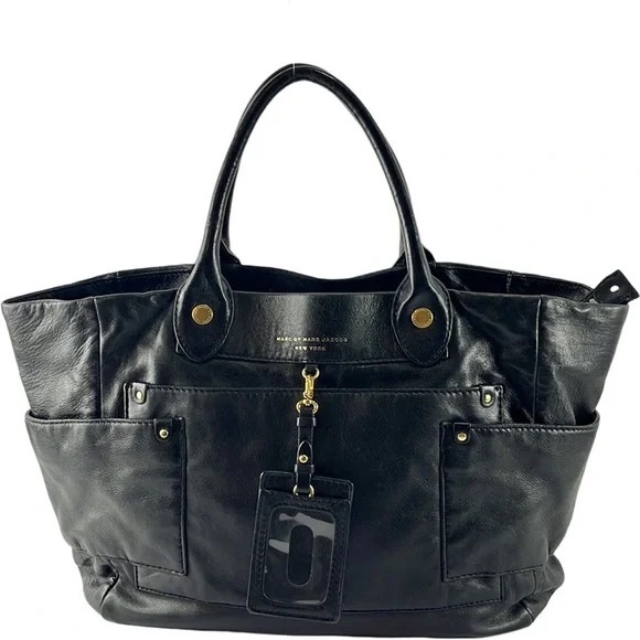 Marc Jacobs Handbags - MARC by Marc Jacobs Black Leather Tote Bag